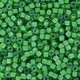 Toho Treasure beads 11/0 Inside-Color Peridot/White-Lined TT-01-795